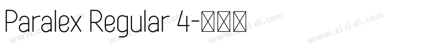Paralex Regular 4字体转换